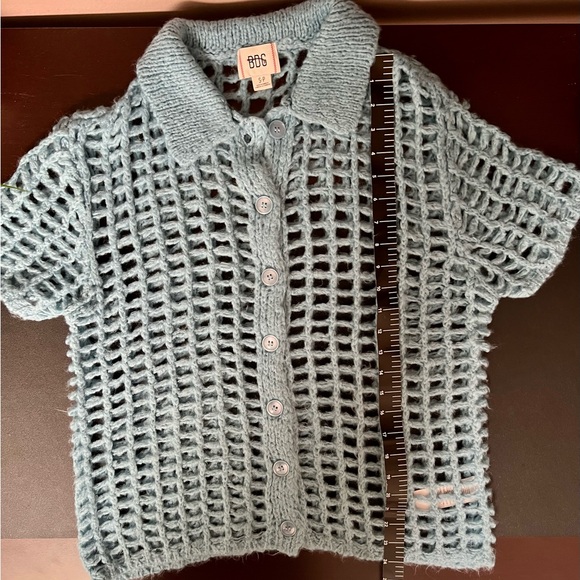 URBAN OUTFITTERS BDG Osaka Open-Knit Polo Sweater - Picture 8 of 9